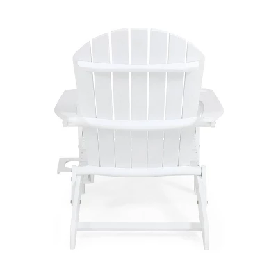 2pk Bellwood Outdoor Acacia Wood Folding Adirondack Chairs White - Christopher Knight Home 7 2pk Bellwood Outdoor Acacia Wood Folding Adirondack Chairs White - Christopher Knight Home - Image 5