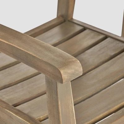 Belasera 9pc Acacia Wood Expandable Dining Set Gray - Christopher Knight Home 5 Belasera 9pc Acacia Wood Expandable Dining Set Gray - Christopher Knight Home - Image 3