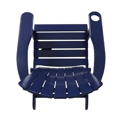 2pk Bellwood Outdoor Acacia Wood Folding Adirondack Chairs Navy - Christopher Knight Home 6 2pk Bellwood Outdoor Acacia Wood Folding Adirondack Chairs Navy - Christopher Knight Home - Image 4