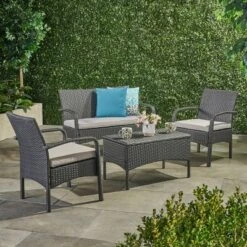 Cordoba 4pc Wicker Patio Chat Set With Cushions - Christopher Knight Home 12 Cordoba 4pc Wicker Patio Chat Set With Cushions - Christopher Knight Home -Outdoor Furniture Store GUEST cf4d86eb 2755 4d5f 8b14 b1244317a051