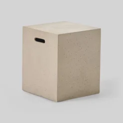 Illona 7pc Acacia Wood V-Shaped Sofa & Square Fire Table Set Teak/Crme/Light Gray- Christopher Knight Home -Outdoor Furniture Store GUEST d146e8b4 43b1 4b3e 8361 1e3f0cd7ccf5