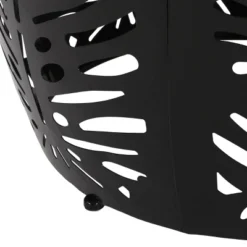 Satterlee Outdoor Round Iron Side Table Black - Christopher Knight Home