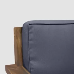 Santa Ana 4pc Acacia Wood Chat Set - Teak/Dark Gray - Christopher Knight Home -Outdoor Furniture Store GUEST d527d238 0271 49ab bded 1d0e4456912f 1