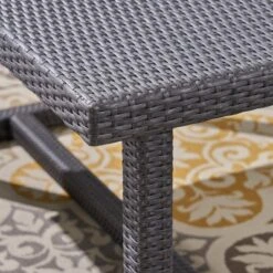 Santa Rosa 8pc Wicker & Aluminum Sofa Dining Set - Gray/Silver - Christopher Knight Home -Outdoor Furniture Store GUEST dc15850d a6f5 4d88 a103 0e0ba4eb180a