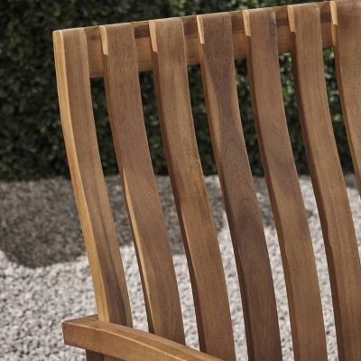 2pk Colmena Acacia Wood Patio Rustic Rocking Chair - Christopher Knight Home 5 2pk Colmena Acacia Wood Patio Rustic Rocking Chair - Christopher Knight Home - Image 3