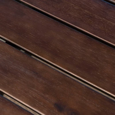 Geelong 7pc Acacia Wood & Wicker Patio Dining Set - Brown - Christopher Knight Home 6 Geelong 7pc Acacia Wood & Wicker Patio Dining Set - Brown - Christopher Knight Home - Image 4