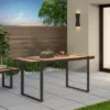 Cibola Outdoor Aluminum Rectangle Dining Table - Natural/Gray - Christopher Knight Home -Outdoor Furniture Store GUEST e03655fe 2e9c 443f a88f 57c57f8fc202