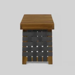 Huntsville Acacia Wood Foldable Side Table - Brown Patina/Gray - Christopher Knight Home -Outdoor Furniture Store GUEST e079dce4 2bab 48fd b679 3b8ef01acdb1