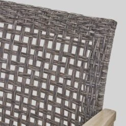 Hampton 5pc Wood & Wicker Club Chair Set With Fire Pit - Christopher Knight Home -Outdoor Furniture Store GUEST e2fbd5c6 e7dd 43ed bddd 2a194add0193