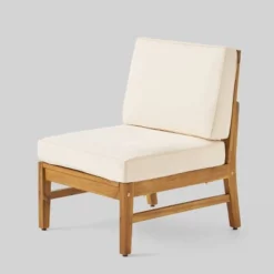 Driscoll 7pc Acacia Wood Chat Set With Fire Pit - Teak/Cream/Brown - Christopher Knight Home -Outdoor Furniture Store GUEST e67d8bb5 b904 42ef 9b15 f2b16069b447