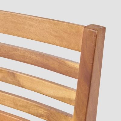 Atlantic 9pc Acacia Wood Dining Set - Christopher Knight Home 4 Atlantic 9pc Acacia Wood Dining Set - Christopher Knight Home - Image 2