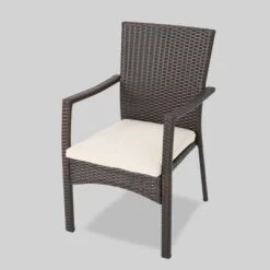 Tritan 6pc Aluminum & Wicker Patio Dining Set - Brown - Christopher Knight Home -Outdoor Furniture Store GUEST ea144cd7 84f5 47f4 8b84 07a301163e8e 2