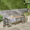 Hopkins Acacia & Iron Bench - Christopher Knight Home -Outdoor Furniture Store GUEST ea803083 e832 4d01 9b51 91246a7f85c6