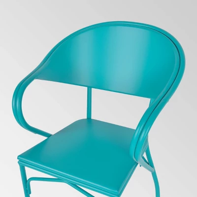 Palm Desert 3pc Iron Modern Bistro Set - Christopher Knight Home 4 Palm Desert 3pc Iron Modern Bistro Set - Christopher Knight Home - Image 2