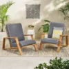 Paloma 2pk Outdoor Acacia Wood Club Chairs With Cushions - Teak/Dark Gray - Christopher Knight Home -Outdoor Furniture Store GUEST eb88b586 8abd 47f1 90af 8e5c2df7729c
