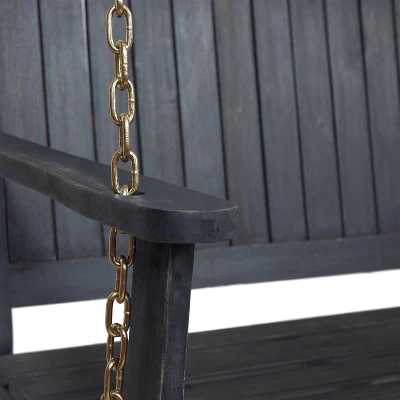 Tambora Acacia Wood Patio Porch Swing - Christopher Knight Home 11 Tambora Acacia Wood Patio Porch Swing - Christopher Knight Home - Image 9