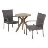Sanders 3pc Acacia Wood & Wicker Bistro Set - Gray - Christopher Knight Home -Outdoor Furniture Store GUEST f0e664e5 84a7 424a b9fb d94bb3d60abd