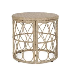 Bruce Outdoor Wicker Round Side Table Light Brown - Christopher Knight Home 11 Bruce Outdoor Wicker Round Side Table Light Brown - Christopher Knight Home -Outdoor Furniture Store GUEST f139a55e b02a 411a 84f6 451c623895d8