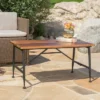 Eleanora Industrial Coffee Table - Antique/Black - Christopher Knight Home