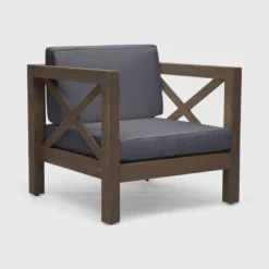 Brava Acacia Wood Club Chair - Christopher Knight Home -Outdoor Furniture Store GUEST facf70f5 911e 43c3 b8c6 af40b3eb3136