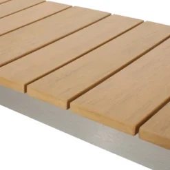 Cibola Outdoor Aluminum Dining Bench - Natural/Silver - Christopher Knight Home -Outdoor Furniture Store GUEST fec55fa9 0f16 41b9 8c1d 1220c74f2875